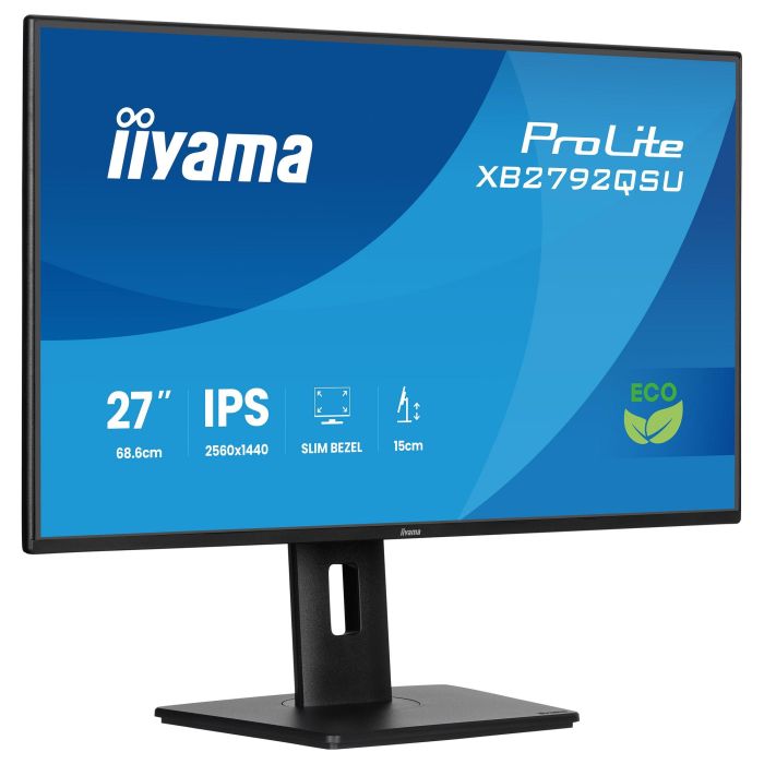 iiyama ProLite XB2792QSU-B1 Monitor 27" Quad HD IPS 120Hz 3ms HDMI DisplayPort USB Altavoces HAS Pivot Negro 16