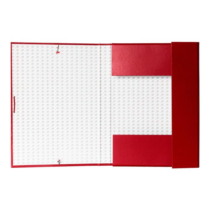 Carpeta Proyectos Liderpapel Folio Lomo 30 mm Carton Forrado Roja 9