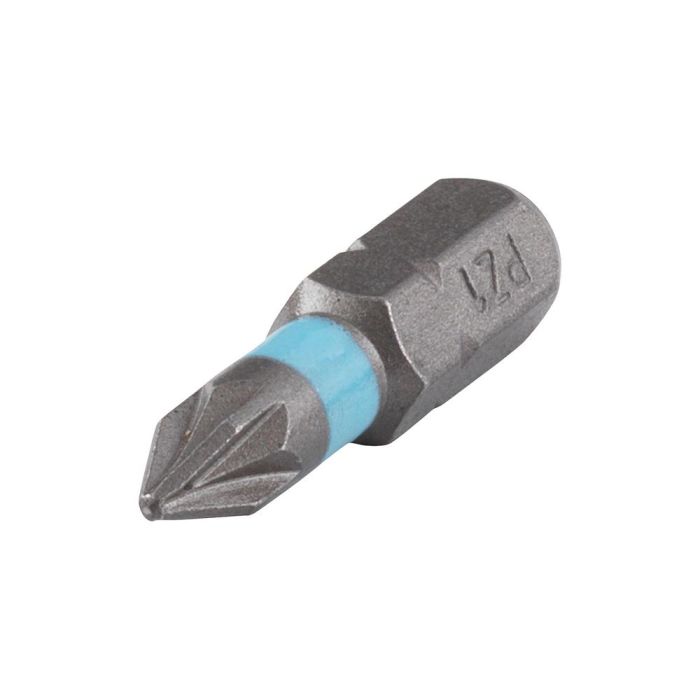 Wolfcraft 1333000 Set 3 puntas solid PZ 1, 25mm, acero S2, para tornillos Pozidriv®