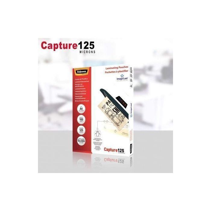 Funda Plastificar Fellowes Brillo 216X303 (A4) 125Μ Paquete De 100 4
