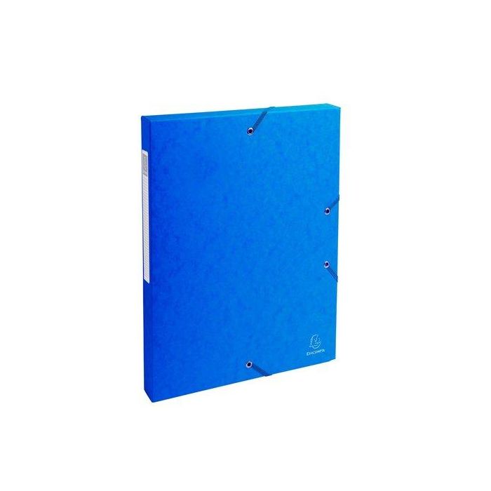 Carpeta De Proyectos Exacompta Exabox Cartulina Lustrada Nature Future A4+ Gomas 2,5 Cm Azul