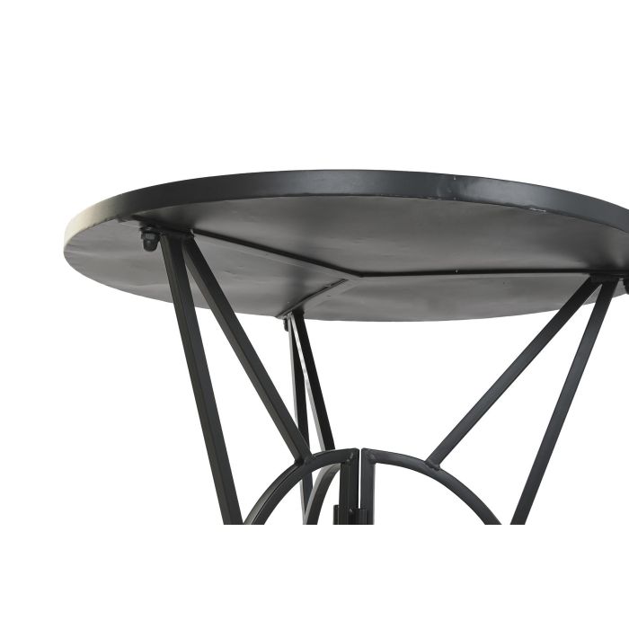 Mesa Terraza Y Jardin DKD Home Decor Negro Multicolor 60 x 71 x 60 cm Set de 3 3