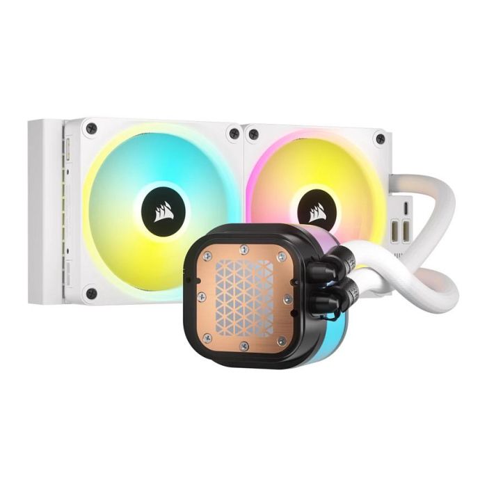 Corsair H100i iCUE LINK Refrigeración Líquida AIO 240mm Blanco RGB 5