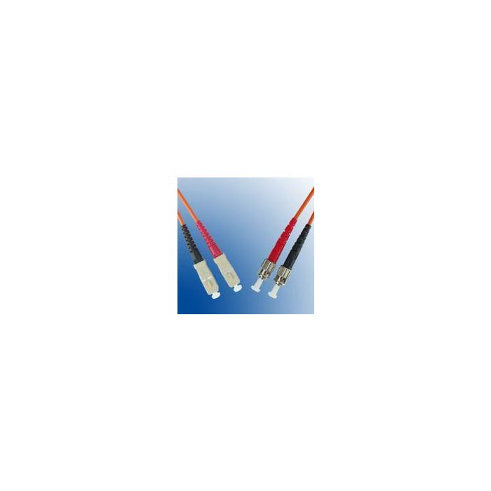 MicroConnect Cable de fibra óptica ST-SC multimodo dúplex OM1 naranja 2m para Ethernet/Gigabit Ethernet