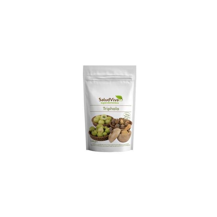 SALUD VIVA Triphala 125g Eco SG S/A Vegan Suplemento Alimenticio Crudo Alto en Fibra