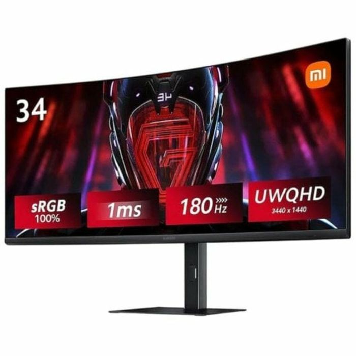 Xiaomi G34WQi Pantalla Curva para PC Gamer 34" WQHD Panel VA 180 Hz 1 ms Xiaomi G34WQi Pantalla Curva para PC Gamer 34" WQHD Panel VA 180 Hz 1 ms