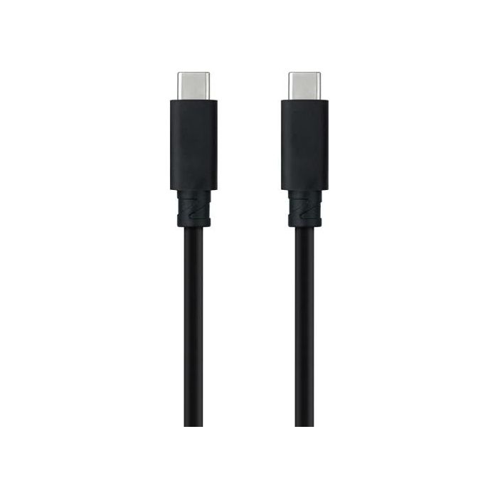 Nano Cable 10.01.4102 Cable USB 3.1 Tipo-C Macho a Macho, Soporta 100W y 10Gbps, 2 Metros, Negro Nano Cable 10.01.4102 Cable USB 3.1 Tipo-C Macho a Macho, Soporta 100W y 10Gbps, 2 Metros, Negro