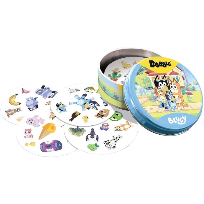 Asmodee Dobblu07Es Dobble Bluey - Juego de mesa de observacion y velocidad para niños +6 años 3