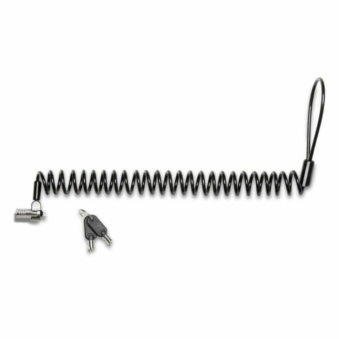 Kensington Candado Portátil NanoSaver con Llave para Ordenador Portátil, Cable de Acero al Carbón de 2,3 m, Negro/Plata 3