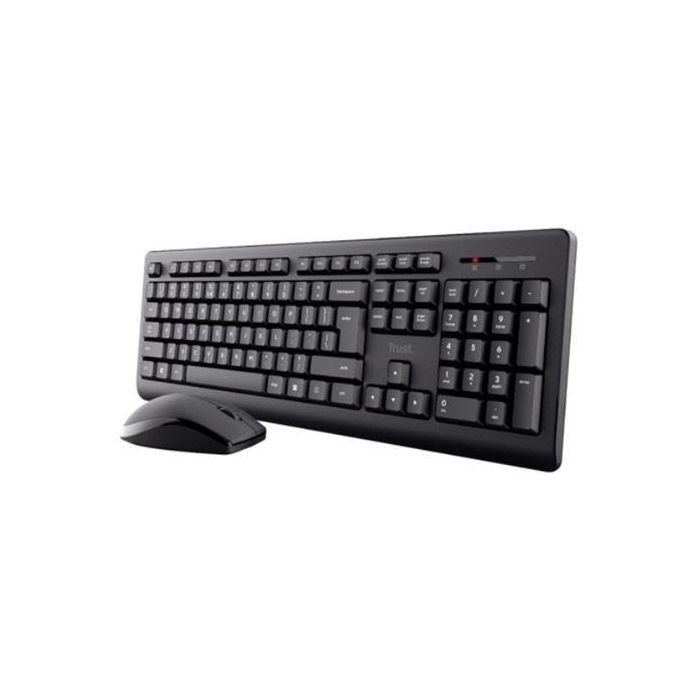 Trust Combo Teclado + Ratón Inalámbrico Primo Qwerty Español Negro