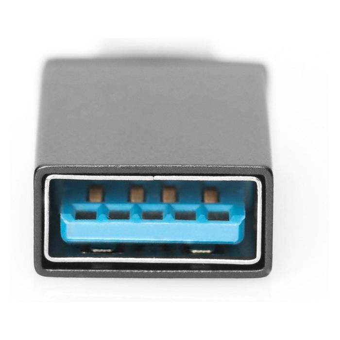 Digitus Adaptador USB Type-C a USB A, Negro, Velocidad 5 Gbit/s 3