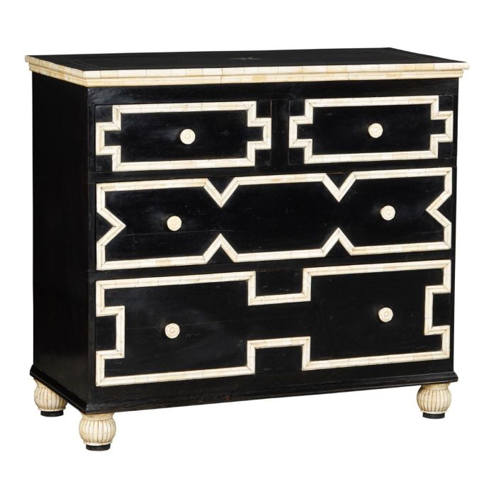 Cómoda Home ESPRIT Negro 111 x 51 x 99 cm