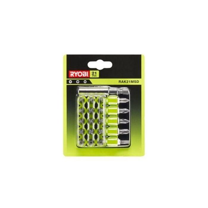 Blister de 21 Puntas para Atornillar Ryobi RAK21MSD