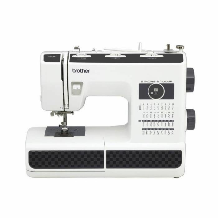 Brother HF37 Máquina de coser mecánica, 37 puntos de costura, variador de velocidad, enhebrador automático de aguja, gancho de metal Brother HF37 Máquina de coser mecánica, 37 puntos de costura, variador de velocidad, enhebrador automático de aguja, gancho de metal