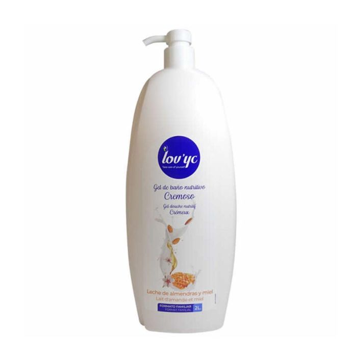 Lovyc Gel de Baño Nutritivo Leche de Almendras y Miel 2000 ml