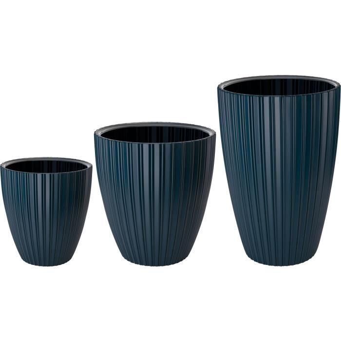 Maceta - Garden ID - Fancy - 40 x 58 cm - Para jardín, balcones o interiores - Azul petróleo 3