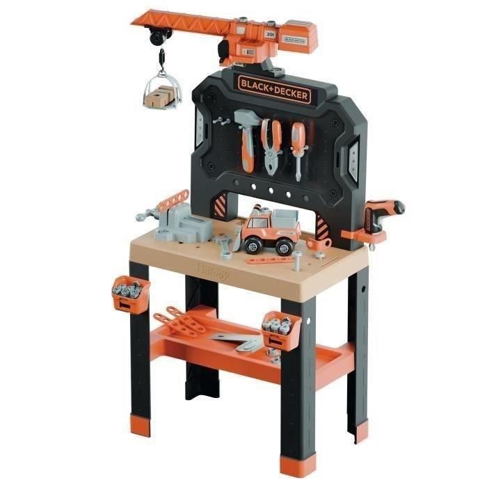 Smoby SMO3032163607410 - Black+Decker Bricolo Builder - Taller de Bricolaje para Niños +3 Años 0 Smoby SMO3032163607410 - Black+Decker Bricolo Builder - Taller de Bricolaje para Niños +3 Años 0