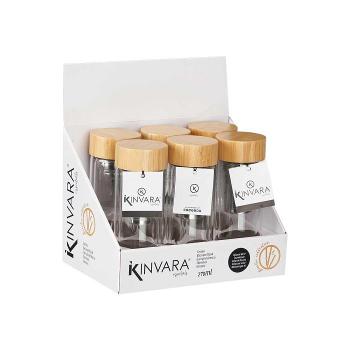 Termo Doble Pared Vidrio Filtro Infusion Kinvara 7X19CM (12 Unidades) 1 Termo Doble Pared Vidrio Filtro Infusion Kinvara 7X19CM (12 Unidades) 1