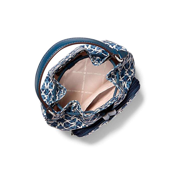 Bolso Bandolera Michael Kors KHAI Azul 17 x 20 x 11 cm 2