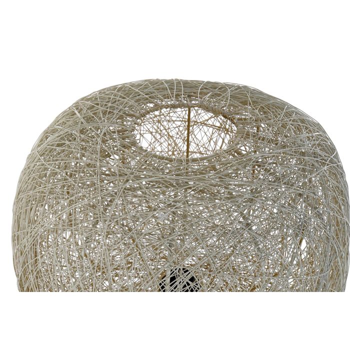 DKD Home Decor Lámpara de Pie Moderna de Metal Blanca | Casquillo E27 (Máx 50W) | Altura 109cm | 41x41cm Base 2