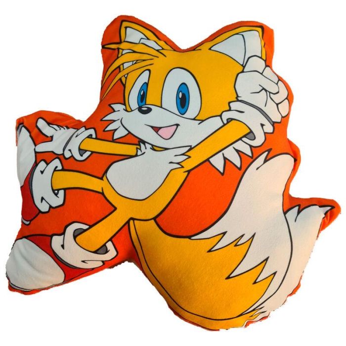 SEGA Cojín 3D Tails de Sonic The Hedgehog, 40x35cm, 100% Microfibra