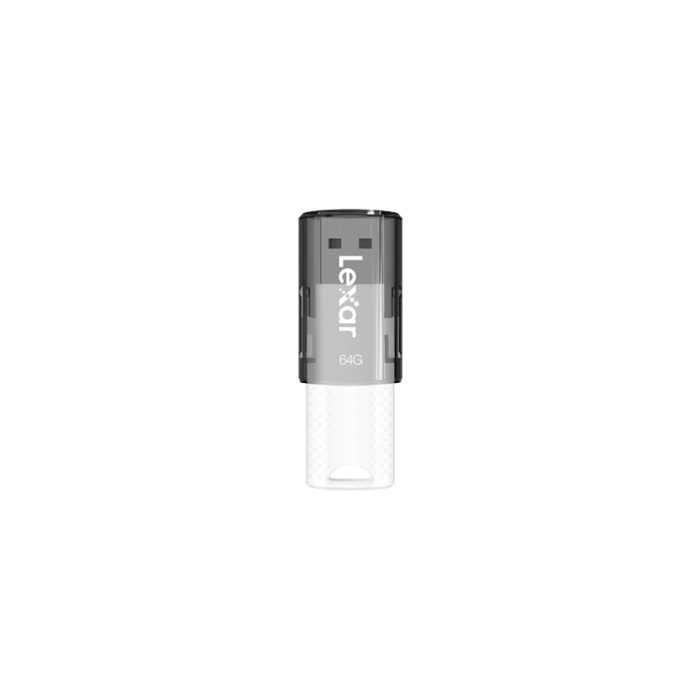 Memoria USB Lexar JumpDrive® S60 Blanco Negro 64 GB (1 unidad)