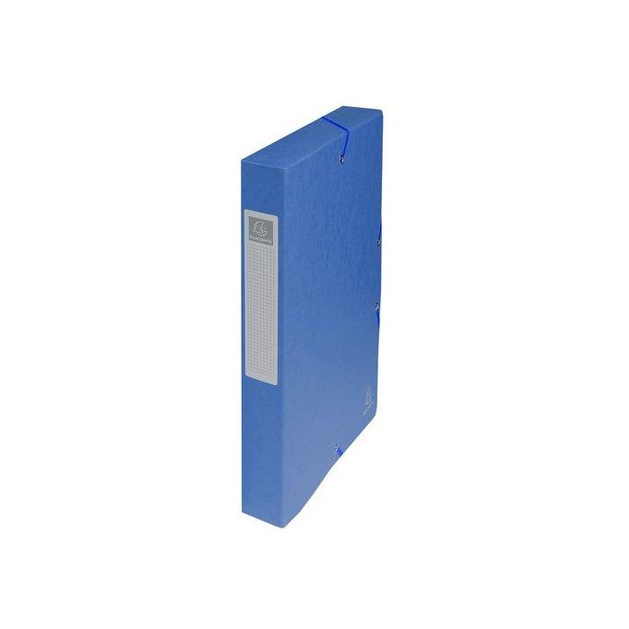Carpeta De Proyectos Exacompta Exabox Cartulina Lustrada Nature Future A4+ Gomas 4 Cm Azul