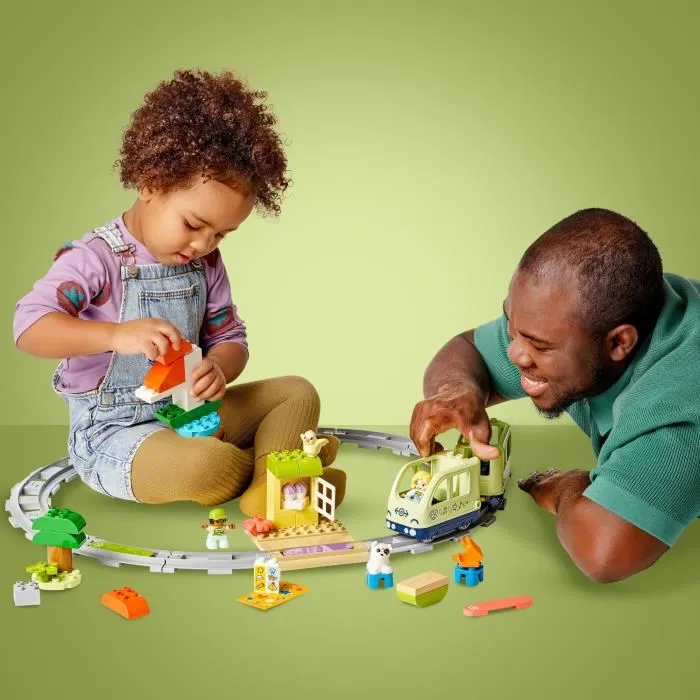 Lego Tren de aventuras interactivo 10427 - Juguetes de aprendizaje temprano para niños de 2 años 4