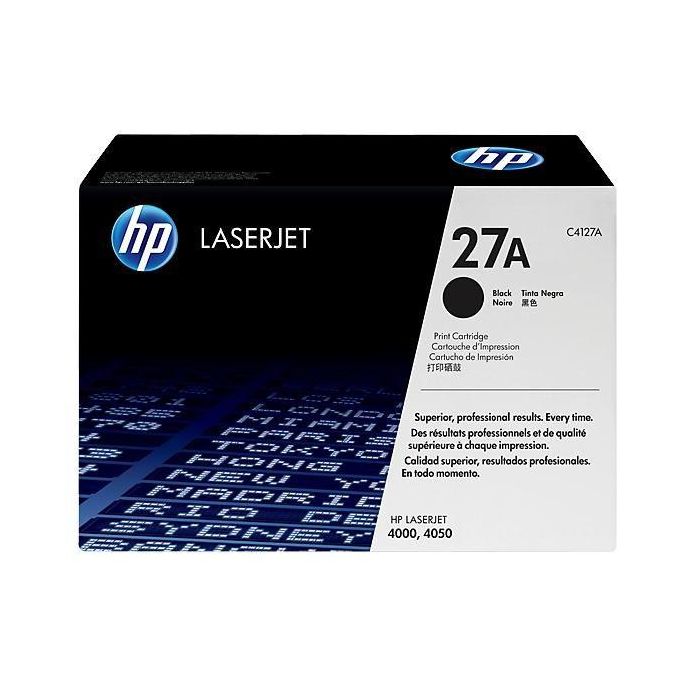 HP Tóner 27X C4127X Negro XL para HP LaserJet 4000/4050 – Cartucho de Alto Rendimiento 10000 Páginas