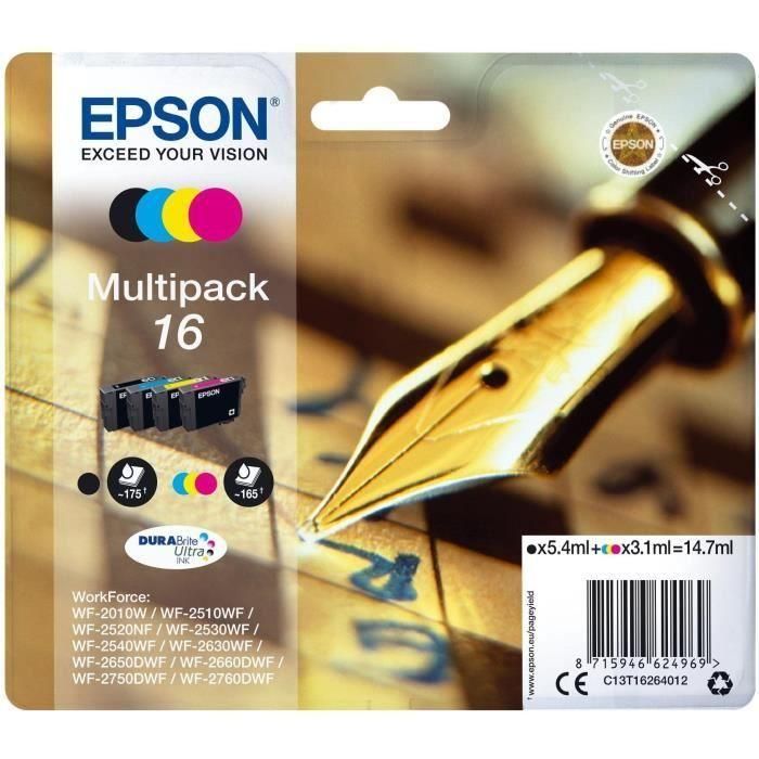 Consumibles Epson Tinta Durabrite 16 Multipack Bl 1