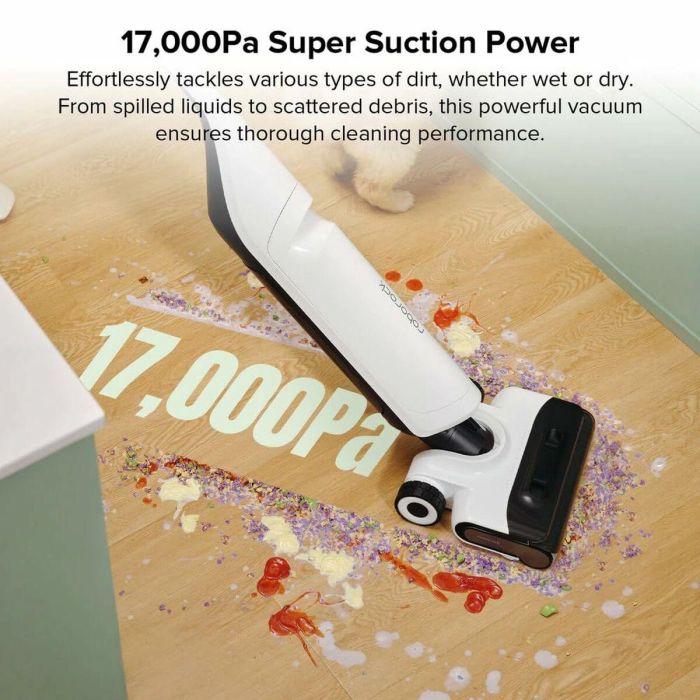 Roborock FLEXI LITE Aspiradora Inalámbrica en Seco y Húmedo - 17.000 Pa - FlatReach - Autolimpieza y Secado Automático AAABF62686 2