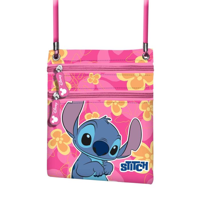 Bolso Action Vertical Cute Disney Lilo y Stitch Rosa