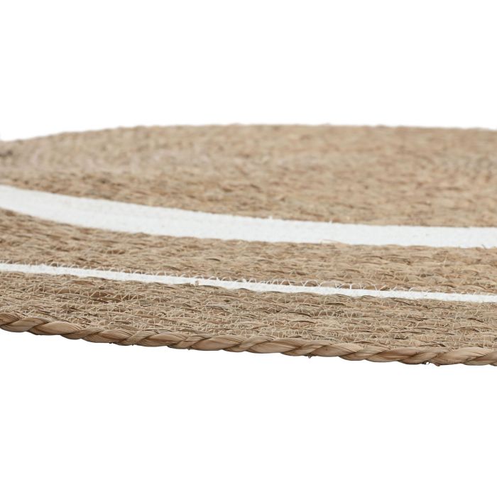 Alfombra  DKD Home Decor Natural Blanco 150 x 0.5 x 150 cm (2 Unidades) 3 Alfombra  DKD Home Decor Natural Blanco 150 x 0.5 x 150 cm (2 Unidades) 3