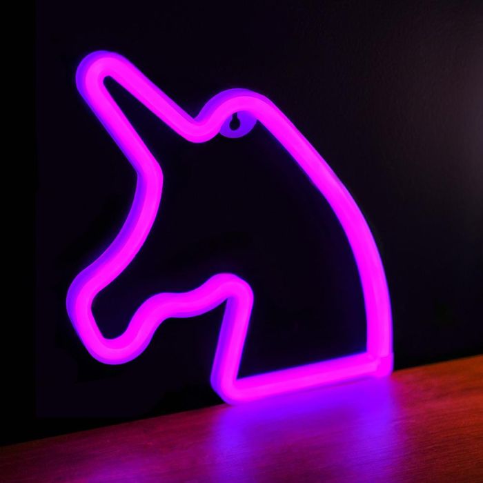Forever Lampara Neon LED Unicornio Rosa - Iluminación Decorativa, Tecnología LED Eficiente, USB o Pilas AA, Ideal para Hogar o Negocios 1 Forever Lampara Neon LED Unicornio Rosa - Iluminación Decorativa, Tecnología LED Eficiente, USB o Pilas AA, Ideal para Hogar o Negocios 1