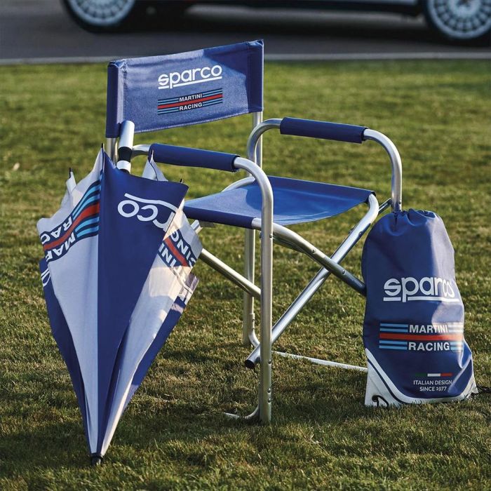 Silla Plegable Sparco Martini Racing Azul 2