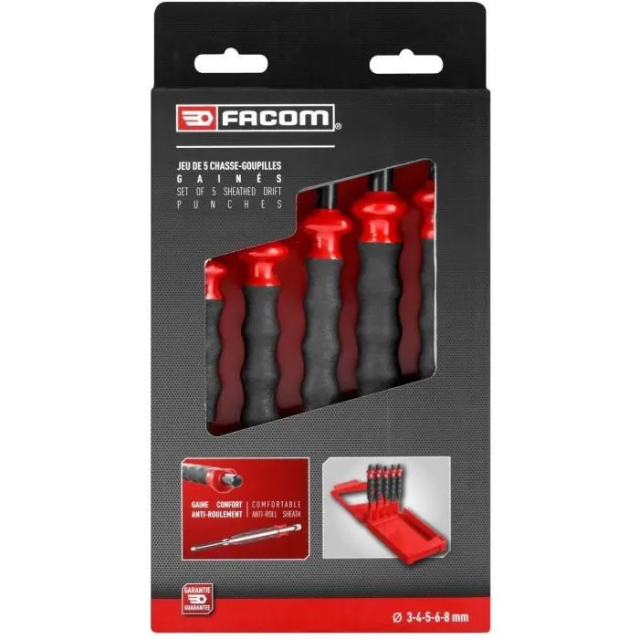 Facom 249.GPB Juego De 5 Punzones Envainados 5