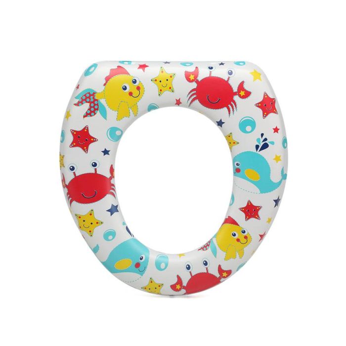 KioKids Reductor WC Infantil Acolchado Universal para Inodoros Estándar, Fácil de Limpiar y Cómodo para Niños +12 meses - Océano Multicolor 1 KioKids Reductor WC Infantil Acolchado Universal para Inodoros Estándar, Fácil de Limpiar y Cómodo para Niños +12 meses - Océano Multicolor 1