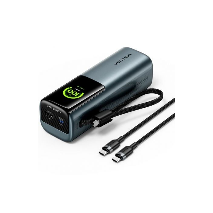 Powerbank 20000mAh Vention FKFH0/ 165W/ Gris 0 Powerbank 20000mAh Vention FKFH0/ 165W/ Gris 0