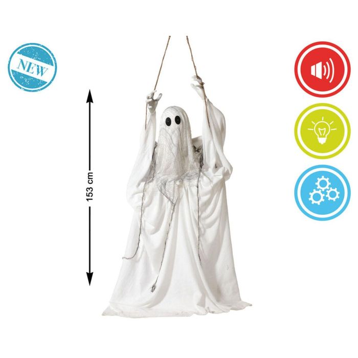 Decoración para Halloween Fantasma 153 x 55 x 20 cm Blanco 1 Decoración para Halloween Fantasma 153 x 55 x 20 cm Blanco 1