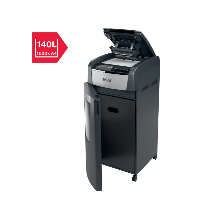 Rexel 750M Destructora de Documentos Automática AutoFeed, Microcorte, Capacidad Corte 750 Hojas, Clips y Grapas, Papelera 140L 4