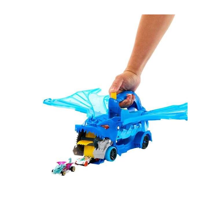 Vehiculohot wheels city dragón transportador. incluye 2 coches. 1