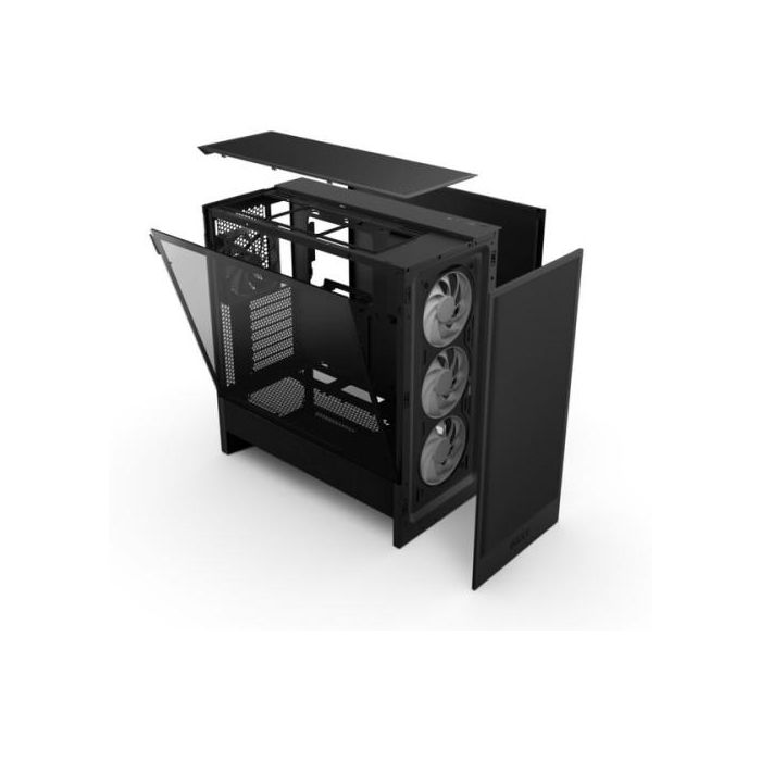 NZXT CC-H52FB-R1 Caja ATX Torre Midi H5 Flow RGB Negra con Flujo de Aire Optimizada 1 NZXT CC-H52FB-R1 Caja ATX Torre Midi H5 Flow RGB Negra con Flujo de Aire Optimizada 1