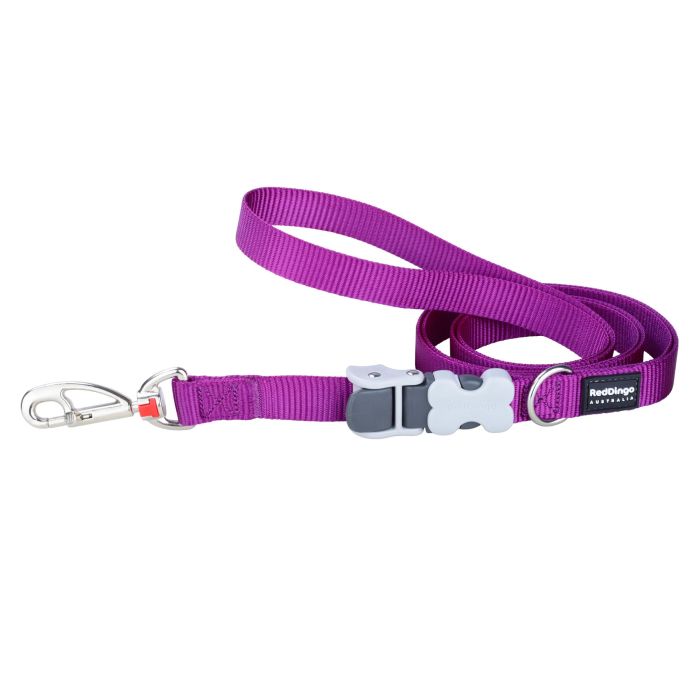 Red Dingo Correa SuperLead Ajustable Nylon para Perros de hasta 30kg - Manos Libres para Pasear y Correr 1.1-1.8m Morada 6 Red Dingo Correa SuperLead Ajustable Nylon para Perros de hasta 30kg - Manos Libres para Pasear y Correr 1.1-1.8m Morada 6