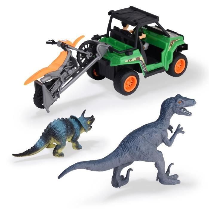 Dickie Toys SMOB203834009 Caja Cazador de Dinosaurios con 1 Figura Articulada y 2 Dinosaurios Incluidos 2 Dickie Toys SMOB203834009 Caja Cazador de Dinosaurios con 1 Figura Articulada y 2 Dinosaurios Incluidos 2