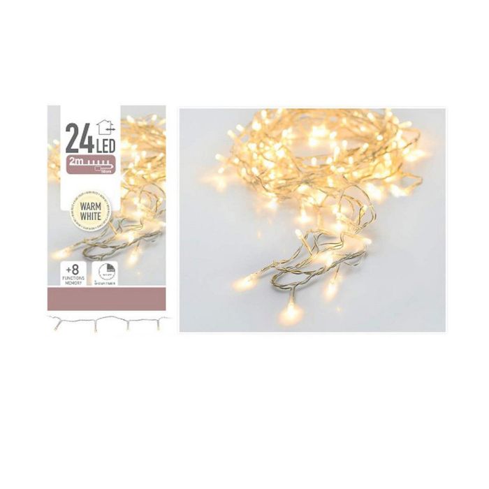 Guirnalda de Luces LED Transparente Luz cálida Blanco Cálido 2,3 m 2,5 m 1,8 m 1 Guirnalda de Luces LED Transparente Luz cálida Blanco Cálido 2,3 m 2,5 m 1,8 m 1