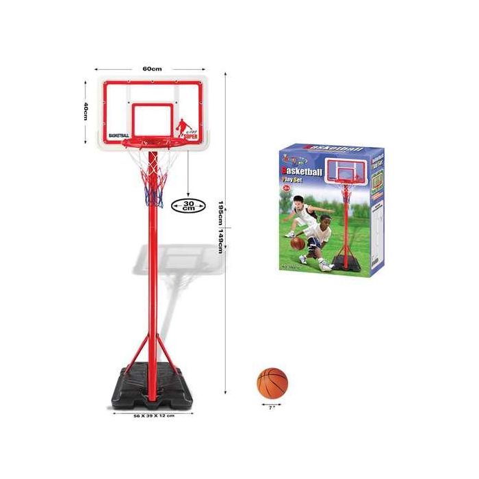 Ociotrends Canasta Baloncesto Pie Regulable Tablero 60x40 Altura 149-195 cm Ociotrends Canasta Baloncesto Pie Regulable Tablero 60x40 Altura 149-195 cm