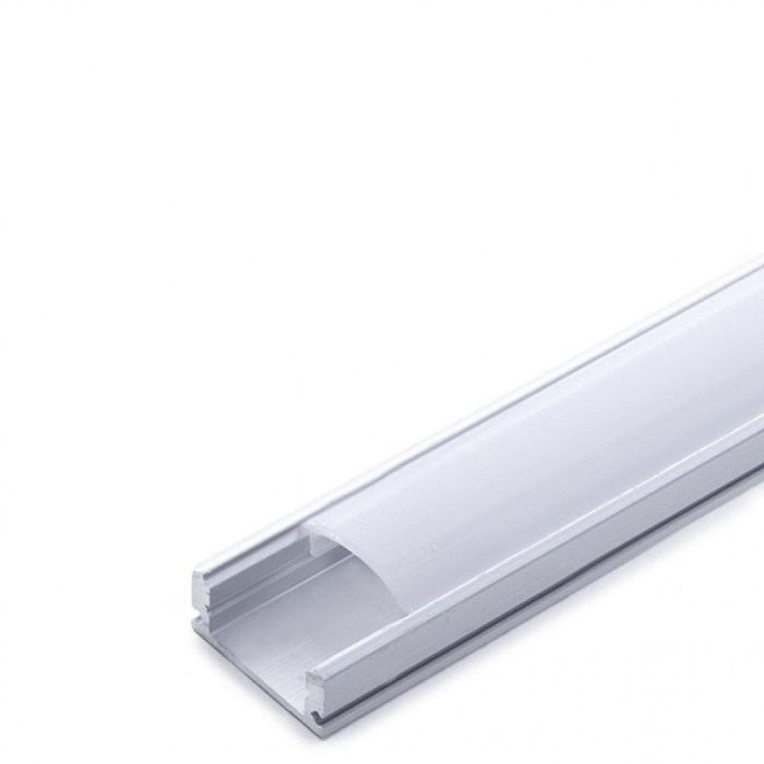 Perfíl Aluminio para Tira LED - Difusor Opal SU-A1707 x 2M 1 Perfíl Aluminio para Tira LED - Difusor Opal SU-A1707 x 2M 1