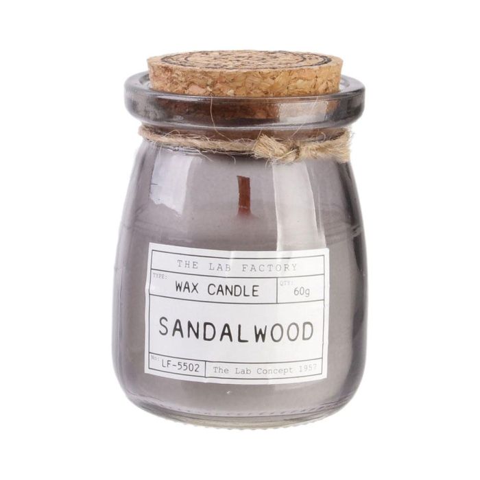 Home Deco Factory Tarro Con Vela Mecha Madera 60 G Colección Apothicaire Aroma Retro 4