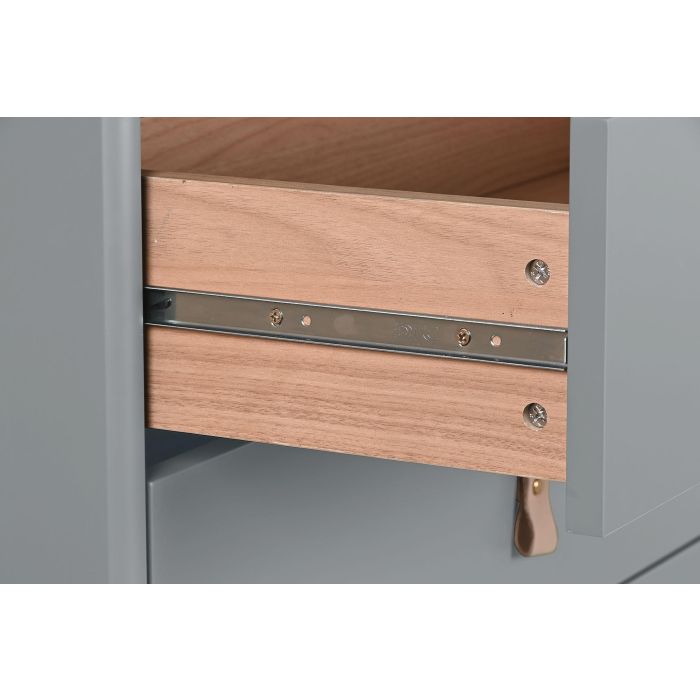 Cajonera Home ESPRIT Azul Gris Polipropileno Madera MDF 80 x 40 x 117 cm 4