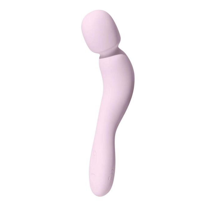 Vibrador Dame Com Wand Massager Quartz Blanco Rosa 1